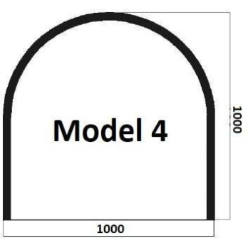 Model 4 - sklo pod kamna