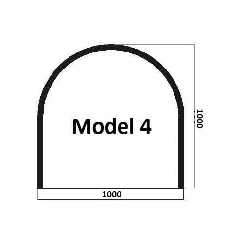 Model 4 - sklo pod kamna