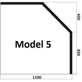 Model 5 - sklo pod kamna