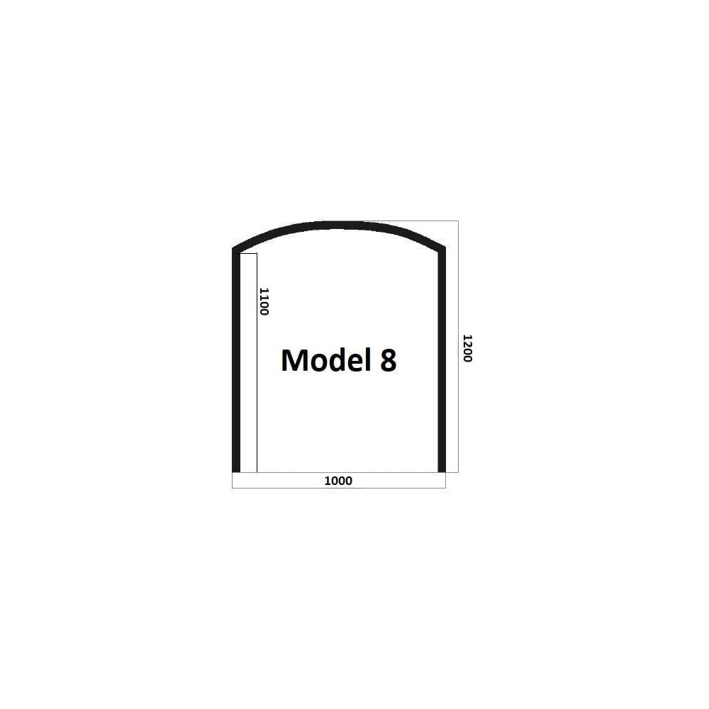 Model 8 - sklo pod kamna