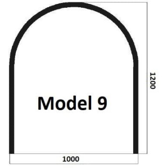 Model 9 - sklo pod kamna