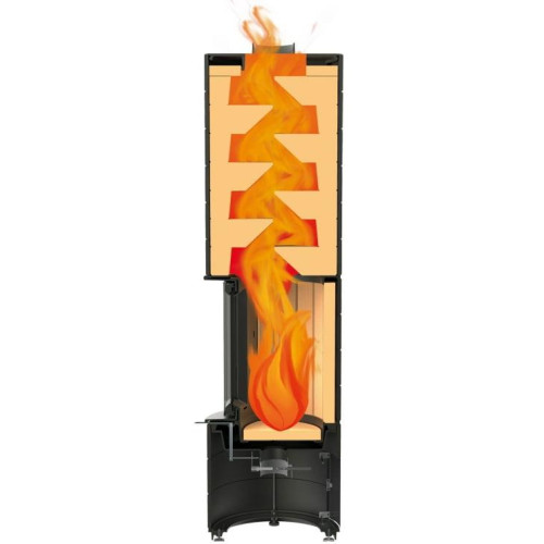 Colona - speciální akumulační kamna - černý lak