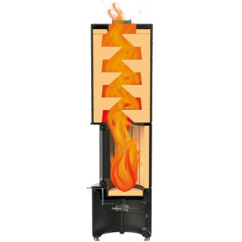 Colona - speciální akumulační kamna - černý lak