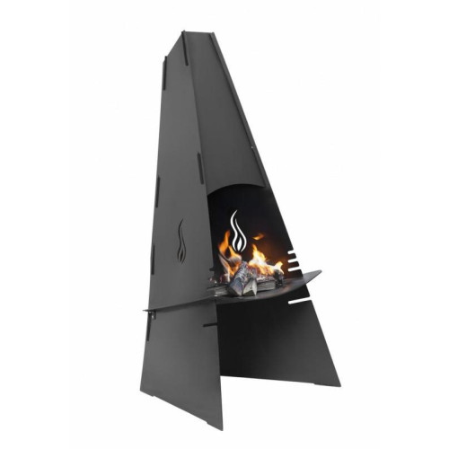 Venkovní krb/gril, nízkolegovaná ocel