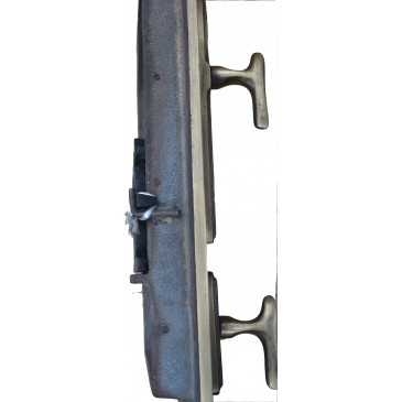 Litinový kamnový štít hermetický prosklený  ANETA - černá