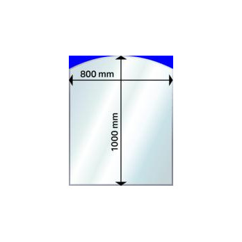 Aduro - zaoblená hrana - sklo pod kamna