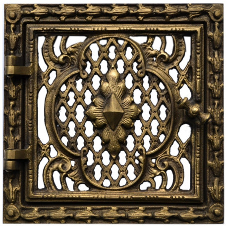 Dvířka  ventilační  - 3524-mosaz