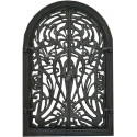 Litinová dvířka krbová - nr. WB - černá - 360 x 555