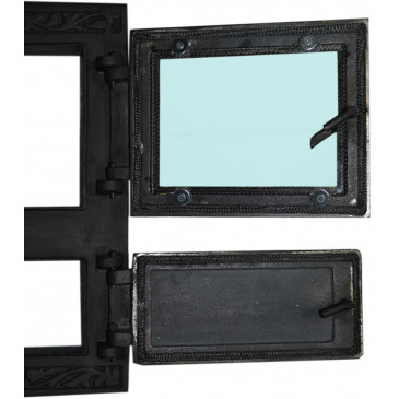 Litinový kamnový štít  RITA - nikl