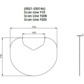 Scan-Line 910 a 920S / 920B - sklo před kamna