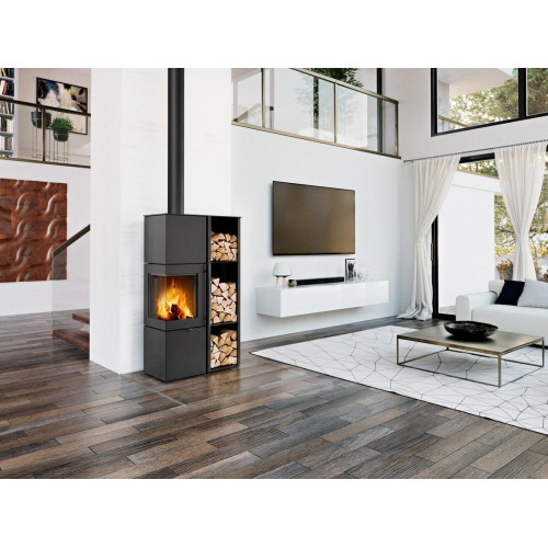 ESQUINA H plech - akumulační krbová kamna