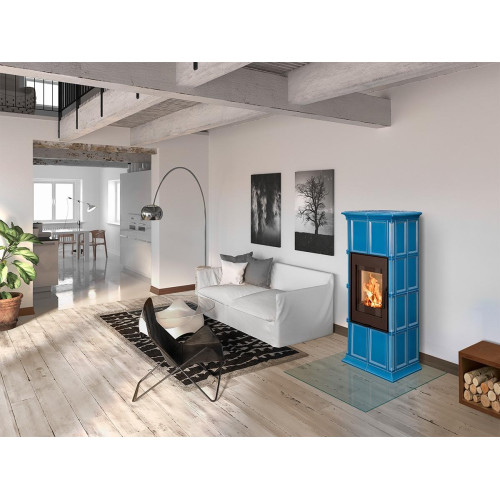 GREMIO 1 keramika - akumulační kachlová kamna, Celoprosklená dvířka