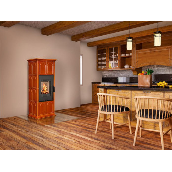 GREMIO 2 keramika - akumulační kachlová kamna, Celoprosklená dvířka