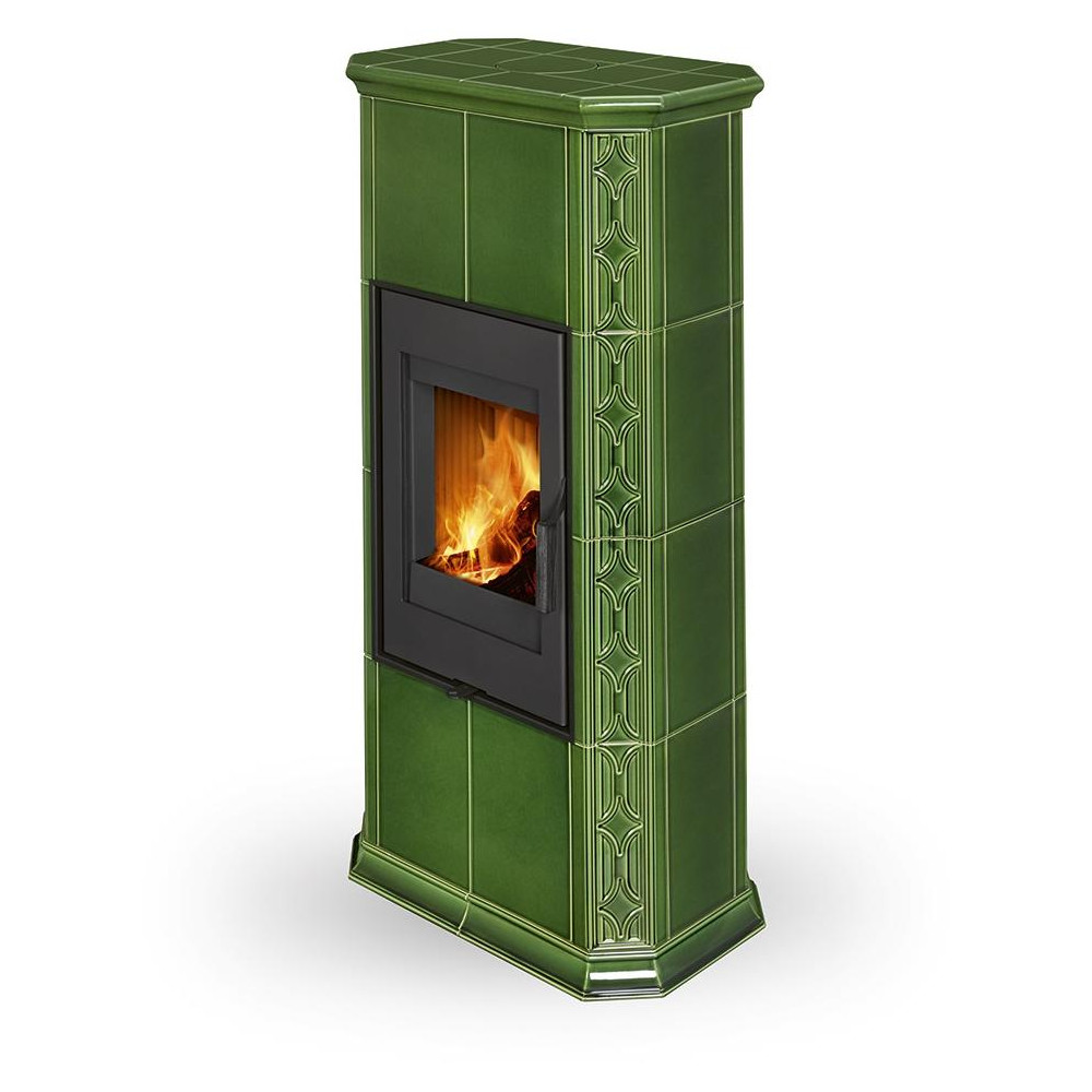 GREMIO 4 keramika - akumulační kachlová kamna, Celoprosklená dvířka