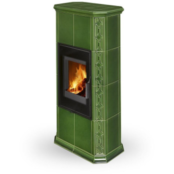 GREMIO 4 keramika - akumulační kachlová kamna, Celoprosklená dvířka