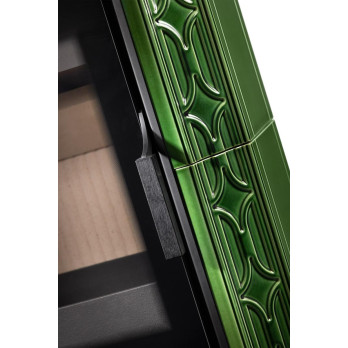 GREMIO 4 keramika - akumulační kachlová kamna, Celoprosklená dvířka