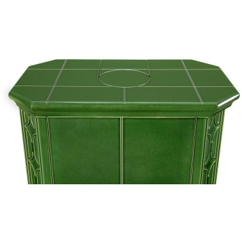 GREMIO 4 keramika - akumulační kachlová kamna, Celoprosklená dvířka