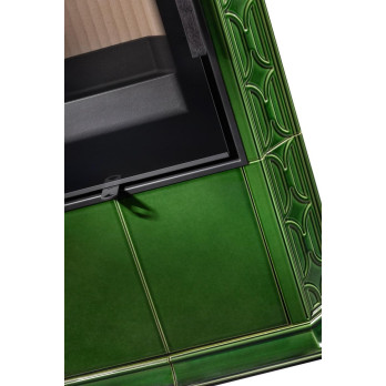 GREMIO 4 keramika - akumulační kachlová kamna, Celoprosklená dvířka