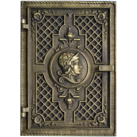  Dvířka komínová - HLAVA - nr.40 - mosaz