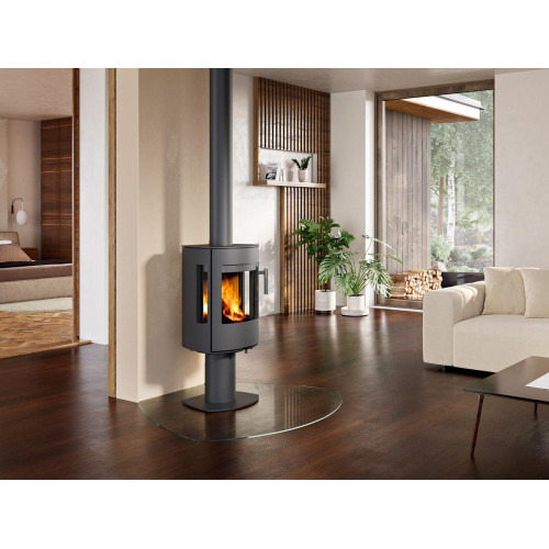 PARLA T 3S plech - otočná krbová kamna