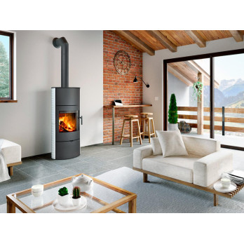 SONE H keramika vlnka - akumulační krbová kamna