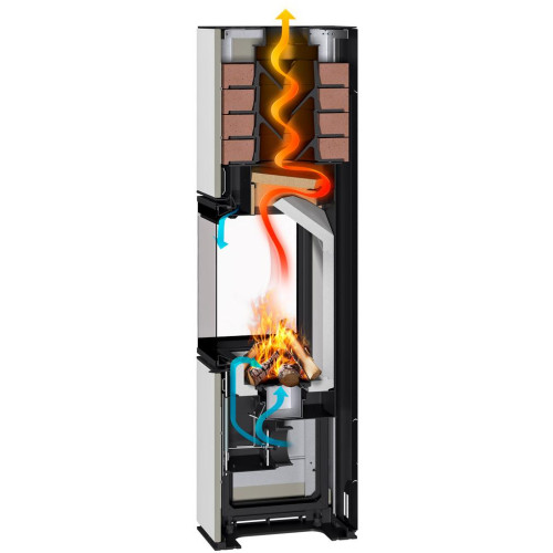 HARMONY R/L HA plech - designový rohový akumulační krb, Dělené sklo, 