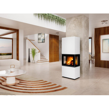 LERA C GH keramika - designový akumulační krb