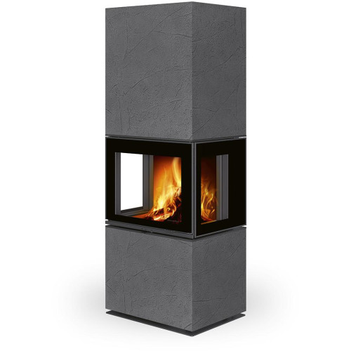 LERA C GH thermaline - designový akumulační krb, Thermaline grey 62 -