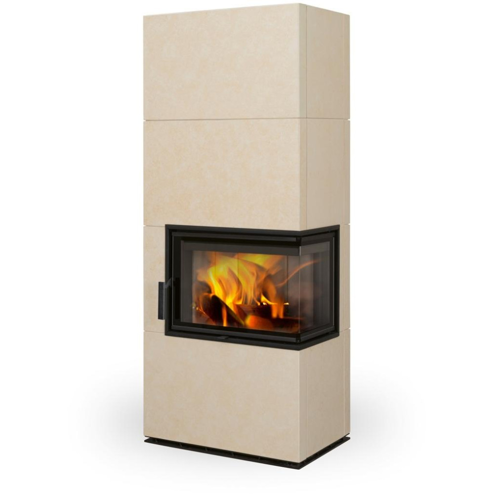 SOLID R keramika - kachlový rohový akumulační krb